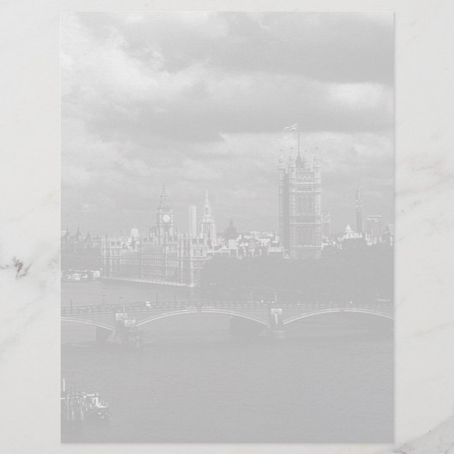 Vintage England London O Rio Thames (Frente)