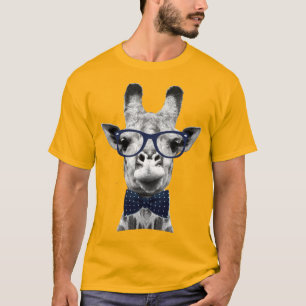 Vintage engraçado Girafa T-Shirt