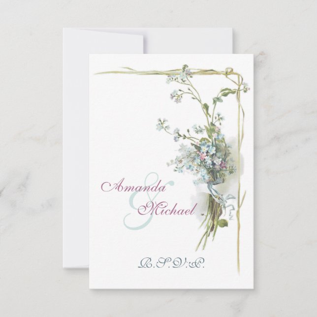 Vintage esqueceu-me de não RSVP (Frente)