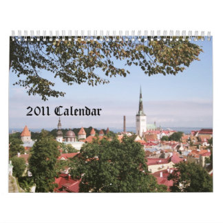 Vintage Estónia do ~ de 2011 calendários