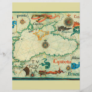 Vintage Europa antiga mapa cartográfico geográfico