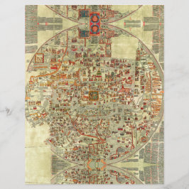 Vintage Europa antiga mapa cartográfico geográfico