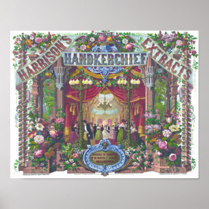 Vintage extrai o Poster de anúncio