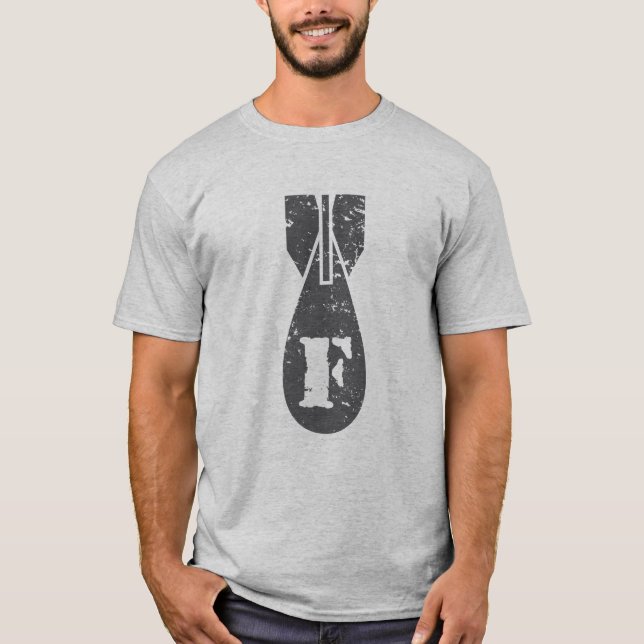 Vintage F-Bomb Engraçado T-Shirt (Frente)