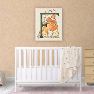 Vintage Fairy Alphabet Poster