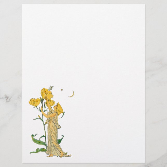 Vintage Fairy Tale, Noite Primrose, Walter Crane (Frente)