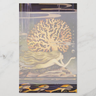 Vintage Fairy Tale, Pequena Sereia no Oceano Coral