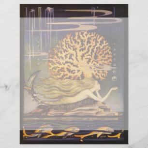 Vintage Fairy Tale, Pequena Sereia no Oceano Coral