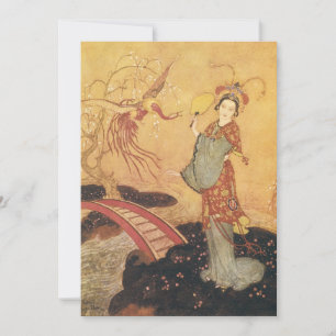 Vintage Fairy Tale Princess Badoura, Edmund Dulac