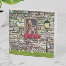 Vintage Fairytale Bicycle Rosa Girly Photo Frame
