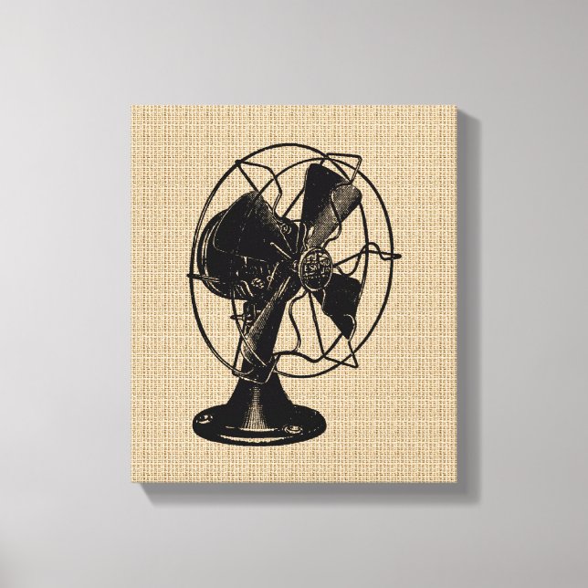 Vintage Fan na Canvas (Frente)