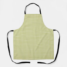 Vintage Farmhouse Gingham, Green & Beige