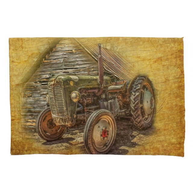 Vintage Fazenda Trator Velho (Frente)
