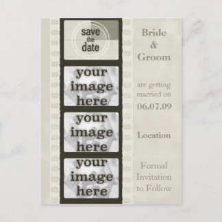 Vintage Film Strip Salvar Cartões Postais de Fotog