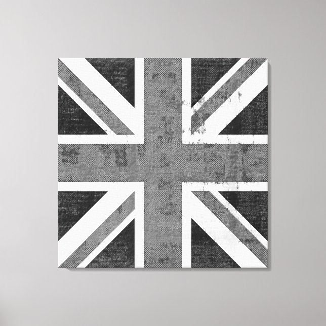 Vintage Flag Reino Unido Canvas (Frente)
