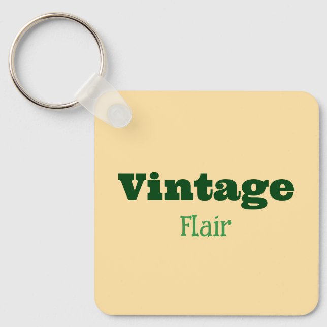 Vintage Flair Chaveiro (Frente)