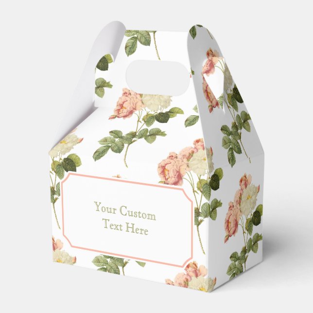 Vintage Fllowers - Caixas de favoritos personaliza (Frente)