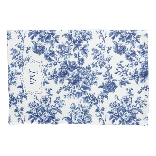 Vintage Floral Blue Personalizado (Frente)