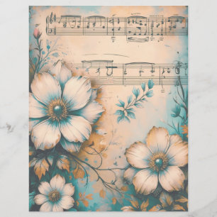 Vintage Floral Chique Scrapbook Paper