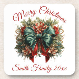 Vintage Floral Duro Festivo porta copos de plástic