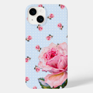 Vintage floral e pontos