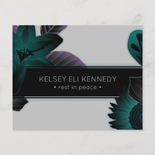 vintage floral elegante funeral