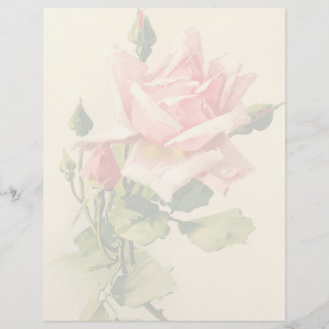 Vintage Floral Letterhead (Frente)