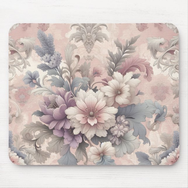 Vintage Floral Mouse Pad (Frente)