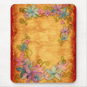 Vintage Floral Mousepad