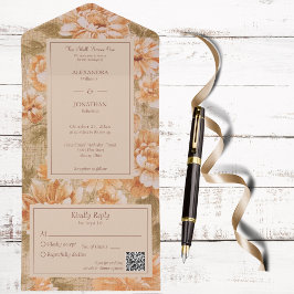 Vintage Floral QR Code