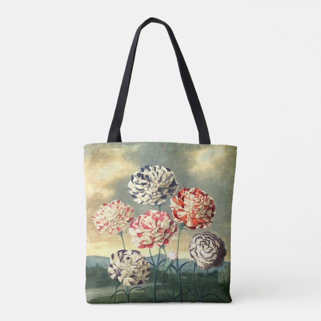 Vintage Floral Tote Bag (Verso)