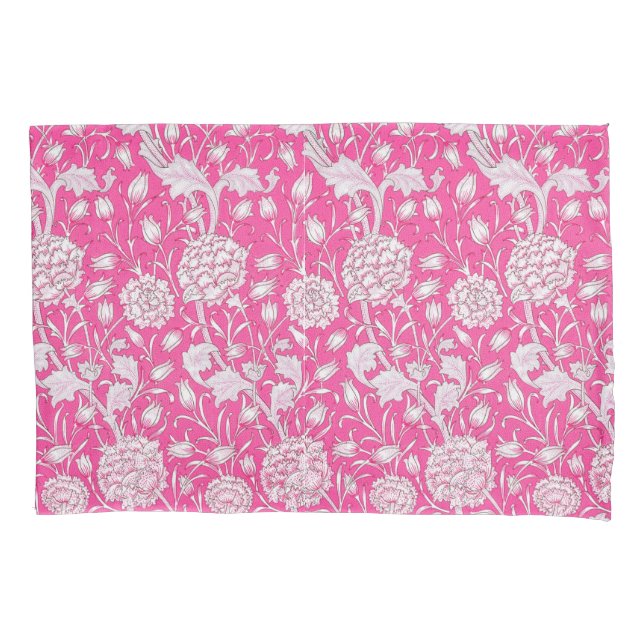 Vintage Floral Trendage Bright Pink & White (Frente)
