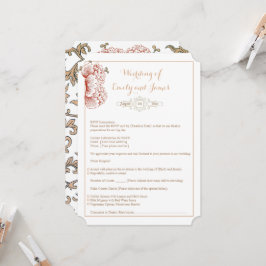 Vintage Floral Wedding RSVP