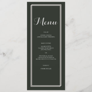 Vintage Floral Wedding Suite | Cartão de menu