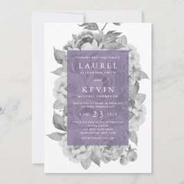 Vintage Floral Weding Convite | Violeta