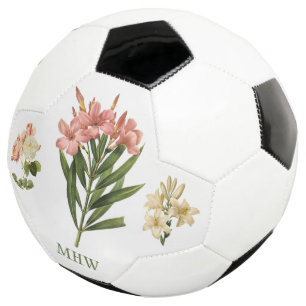 Vintage Flores, bola de futebol personalizada do m
