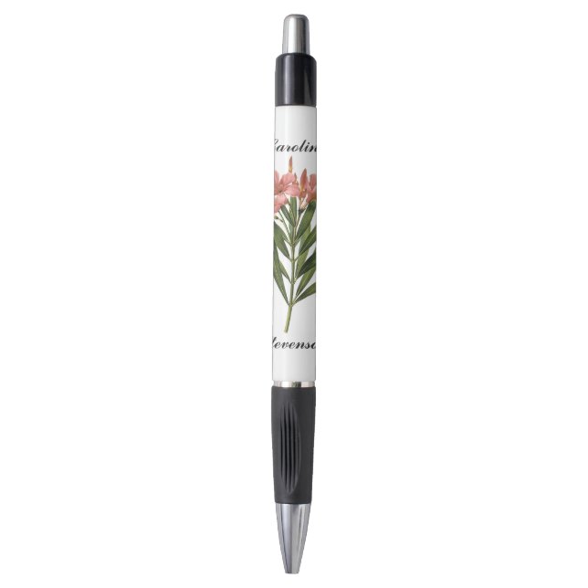Vintage Flowers caneta 3 personalizada (Frente Vertical)