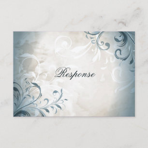 Vintage Foliage & Swirl, Elegante de RSVP de Casam