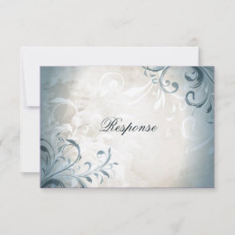 Vintage Foliage & Swirl, Elegante de RSVP de Casam