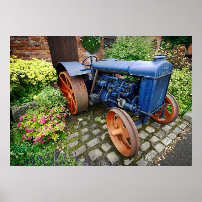 Vintage Fordson Trator poster (Frente)