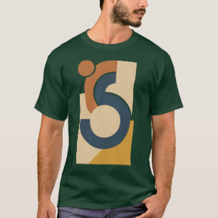 Vintage forma camiseta escura Trabalho de arte mas