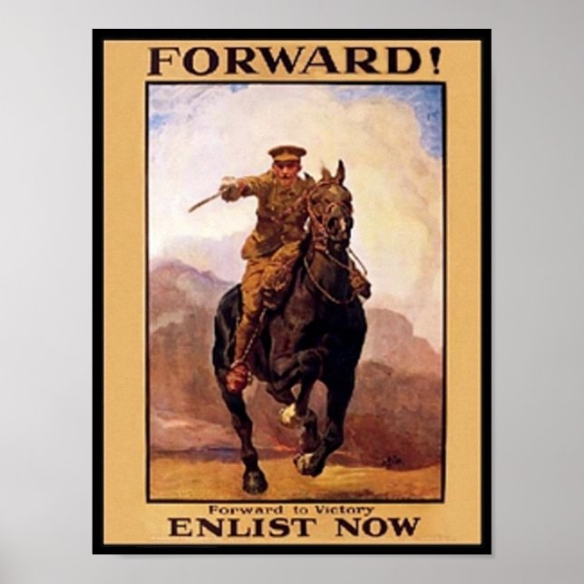 Vintage Forward, Enlist Now Poster (Frente)