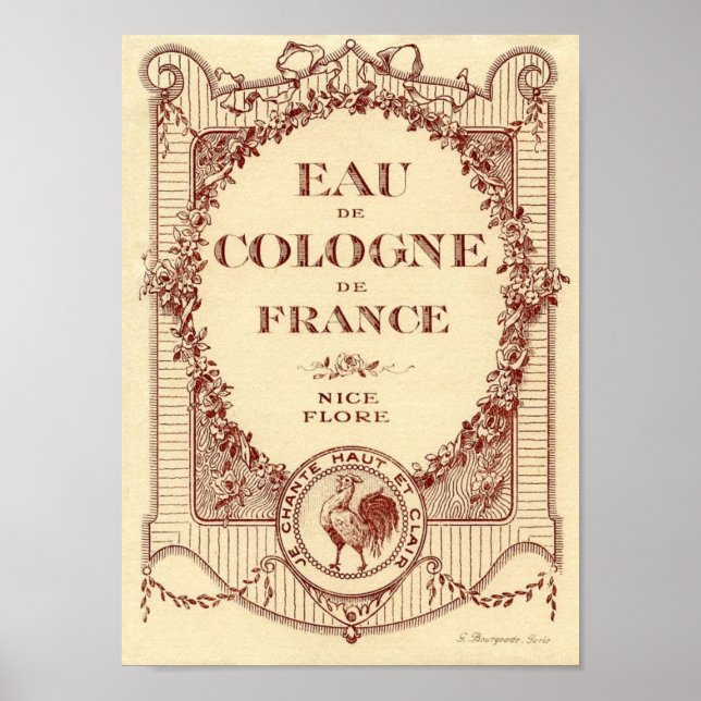 Vintage França País Ad Label France Poster (Frente)