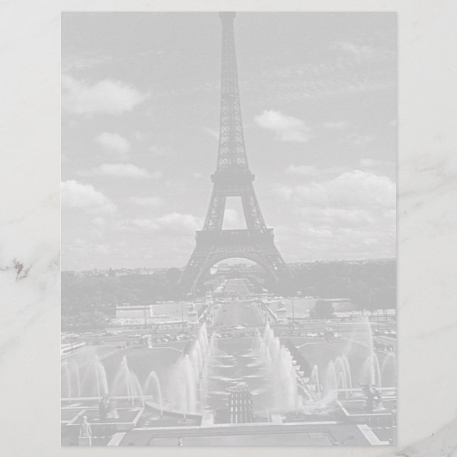Vintage França Paris Fontain Chaillot Tower Eiffel (Frente)
