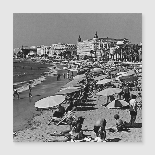 Vintage France Cannes praia (Frente)
