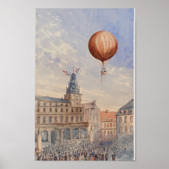 Vintage France Illustration Poster (Frente)