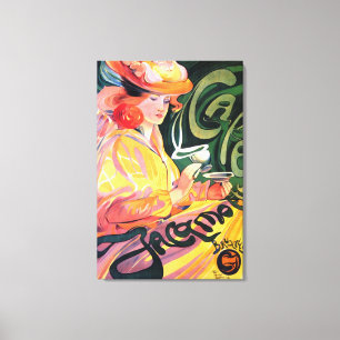 VINTAGE FRANCH CAFE POSTERARART CANVAS