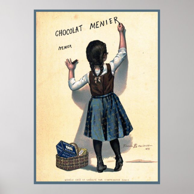 Vintage French Chocolat Poster (Frente)