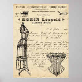 Vintage French Fashion Poster