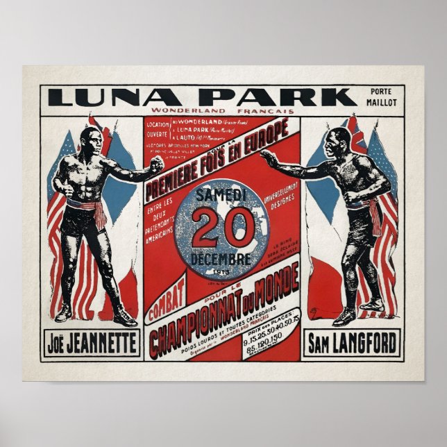 Vintage French Jeanette vs Lanford Poster (Frente)